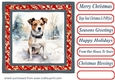 Winter Jack Russell card front 8