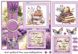 2 Panel lavender and books card front 2