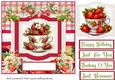 Cup of strawberries card front 2
