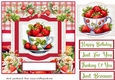 Cup of strawberries card front 3