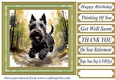 Woodland Scottish terrier card front 2
