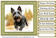 Woodland Scottish terrier card front 3