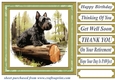 Woodland Scottish terrier card front 6