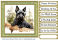 Woodland Scottish terrier card front 7
