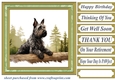 Woodland Scottish terrier card front 8