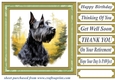 Woodland Scottish terrier card front 10