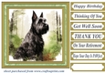 Woodland Scottish terrier card front 11