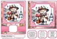 6x6 and 5x7 Pink Paris fashionista bear card fronts 3