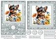 6x6 and 5x7 teacup Yorkie card fronts 4