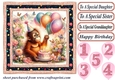 Birthday monkey card front 11