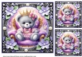 3 Queen for the day card fronts/toppers 2