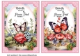 2 Pink floral butterfly card fronts 3