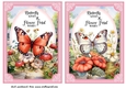 2 Pink floral butterfly card fronts 4