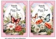 2 Pink floral butterfly card fronts 5