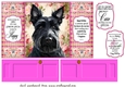 Scottish terrier gate fold card front 3