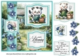 2 Panel gardening bear card front 3