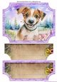 Floral happy puppy easel topper and layered stopper (no base included)2
