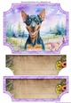 Floral happy puppy easel topper and layered stopper (no base included)3