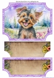 Floral happy puppy easel topper and layered stopper (no base included)4