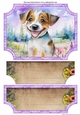 Floral happy puppy easel topper and layered stopper (no base included)5