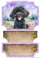 Floral happy puppy easel topper and layered stopper (no base included)6