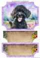 Floral happy puppy easel topper and layered stopper (no base included)7