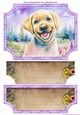 Floral happy puppy easel topper and layered stopper (no base included)8