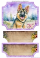 Floral happy puppy easel topper and layered stopper (no base included)9