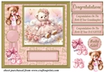 Baby girl ted card front 5