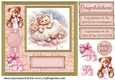 Baby girl ted card front 10