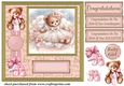 Baby girl ted card front 11