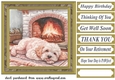 Its a dogs life card front 24