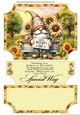 Sunflower Mothers day gnome ease topper and layered stopper(no base included)3