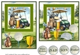 6x6 and 5x7 aprox Birthday golf card fronts 5