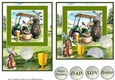 6x6 and 5x7 aprox Birthday golf card fronts 9