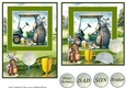 6x6 and 5x7 aprox Birthday golf card fronts 10