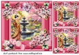 3 Japanese scene card fronts/toppers 11