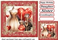 Black red and gold ladies fashion card front 3
