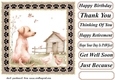 Its a dogs life on the farm card front 10