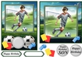 6x6 and 5x7 Football card front 2