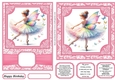 6x6 and 5x7 Ballerina card fronts 5