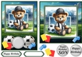 6x6 and 7x5 Football ted card fronts 2