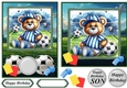 6x6 and 7x5 Football ted card fronts 4