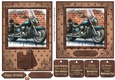 6x6 and 7x5 aprox graffiti wall and motorbike card fronts 2