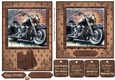 6x6 and 7x5 aprox graffiti wall and motorbike card fronts 3