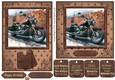 6x6 and 7x5 aprox graffiti wall and motorbike card fronts 5