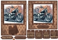6x6 and 7x5 aprox graffiti wall and motorbike card fronts 9