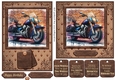 6x6 and 7x5 graffiti aprox wall and motorbike card fronts 11
