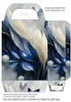 Blue and silver floral gift bag 2