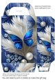 Blue and silver floral gift bag 7